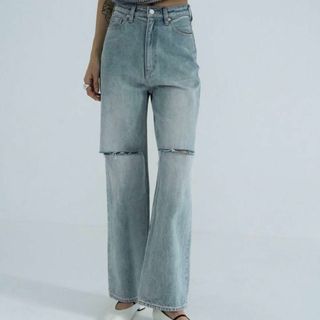 adidas Originals - ADIDAS DENIM ZIP PANT デニム パンツ 27 adidas Originals - ADIDAS DENIM ZIP PANT デニム パンツ 27