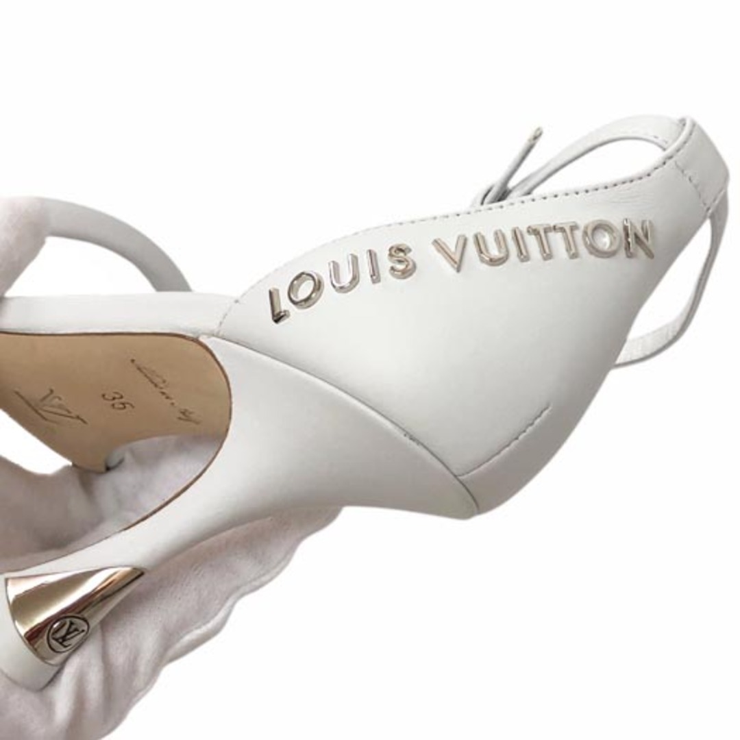 LOUIS VUITTON - ルイヴィトン パンプス レザー ホワイト 白 #35 LOUIS VUITTON - ルイヴィトン パンプス レザー ホワイト 白 #35