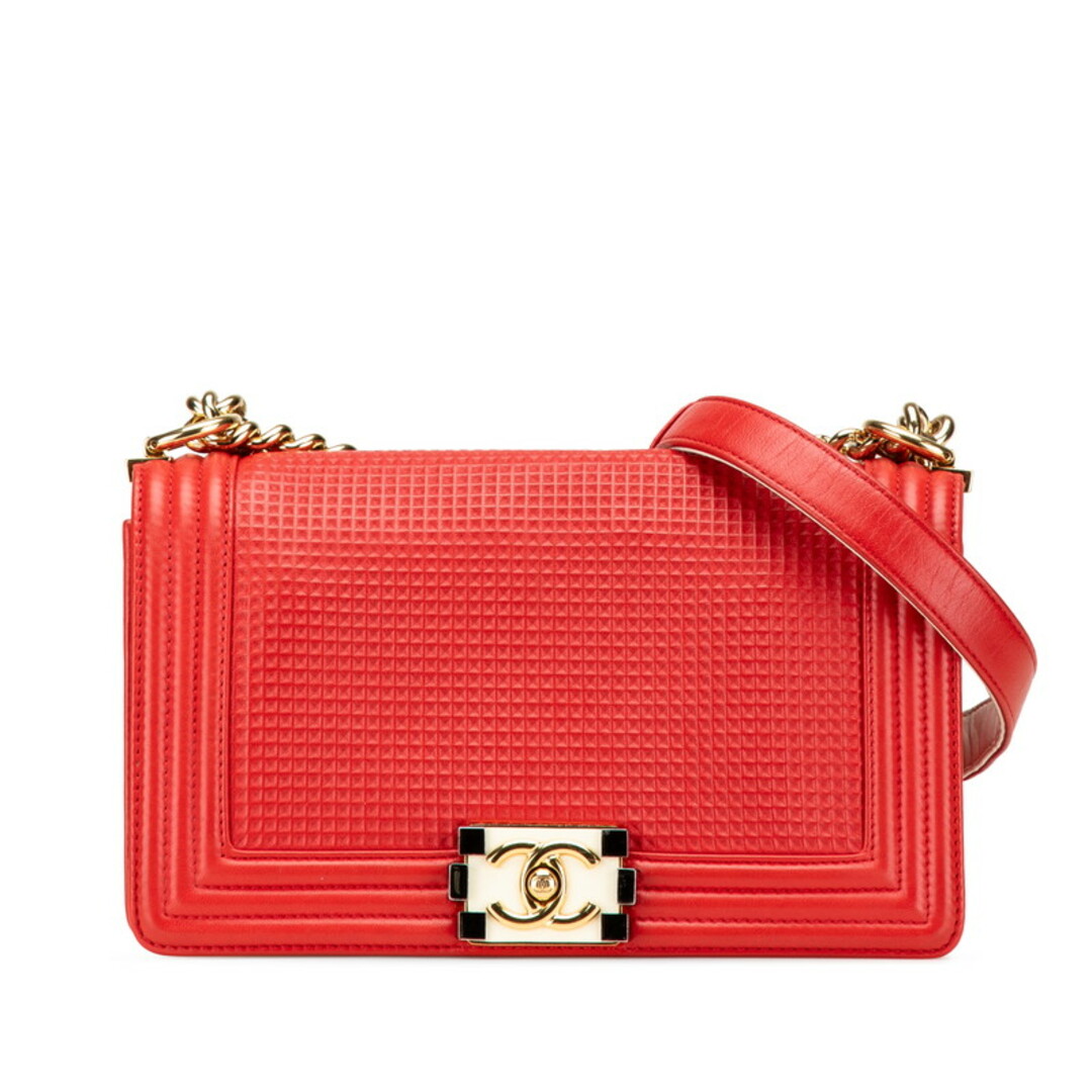 CHANEL - シャネル ボーイシャネル25 ココマーク ワッフル CHANEL - シャネル ボーイシャネル25 ココマーク ワッフル