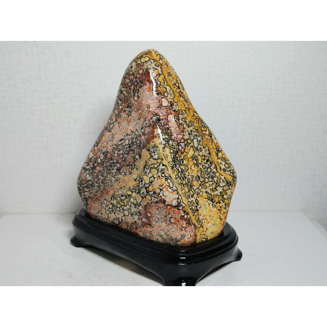 レオパードジャスパー 3.3kg 碧玉 紋石 鑑賞石 原石 自然石 鉱物 水石