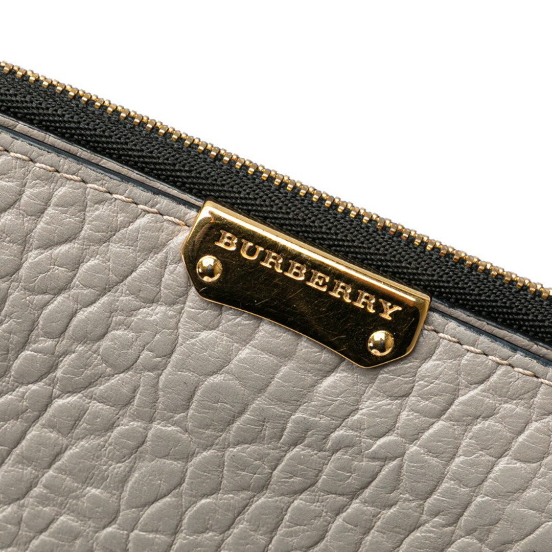 BURBERRY - バーバリー ロゴ 二つ折り財布 レザー レディース BURBERRY - バーバリー ロゴ 二つ折り財布 レザー レディース