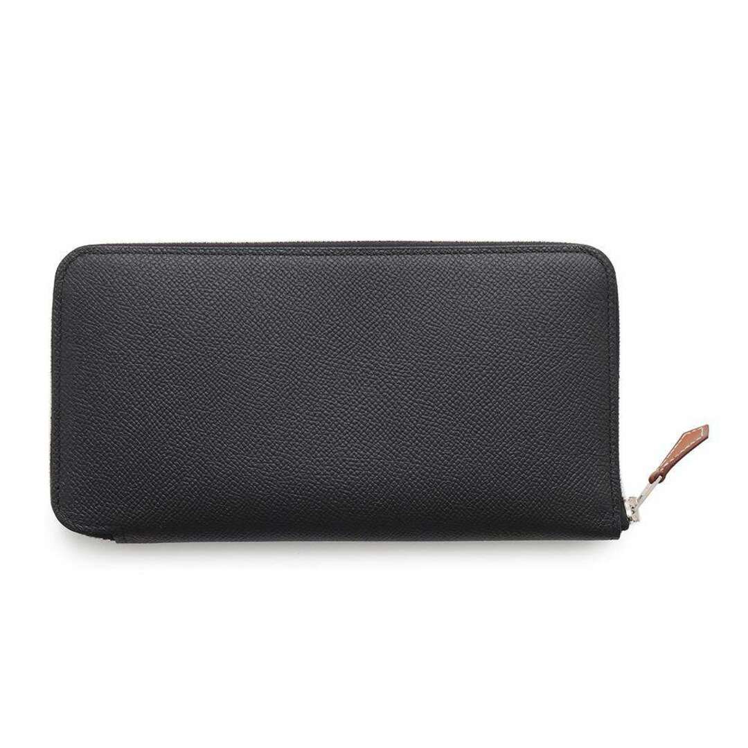 HERMES - エルメス 長財布 アザップロング シルクイン ブラック HERMES - エルメス 長財布 アザップロング シルクイン ブラック