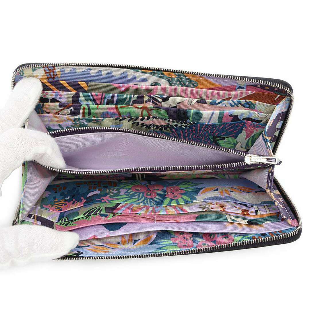 HERMES - エルメス 長財布 アザップロング シルクイン ブラック HERMES - エルメス 長財布 アザップロング シルクイン ブラック