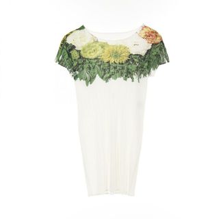 プリーツプリーズ PLEATS PLEASE ワンピース 衣料品 トップス ポリエステル レディース ホワイト系 / マルチカラー PP11-JT802 【中古】(その他)