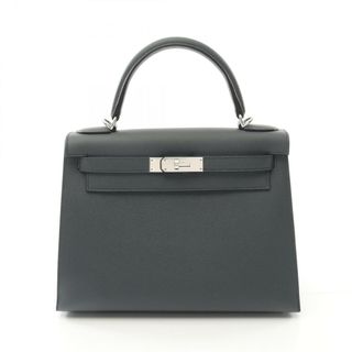 エルメス(HERMES)のエルメス HERMES ケリー28 ハンドバッグ バッグ レザー ヴォーエプソン ヴォーエプソン W刻印（2024年製造） レディース グレー系 【中古】(ハンドバッグ)
