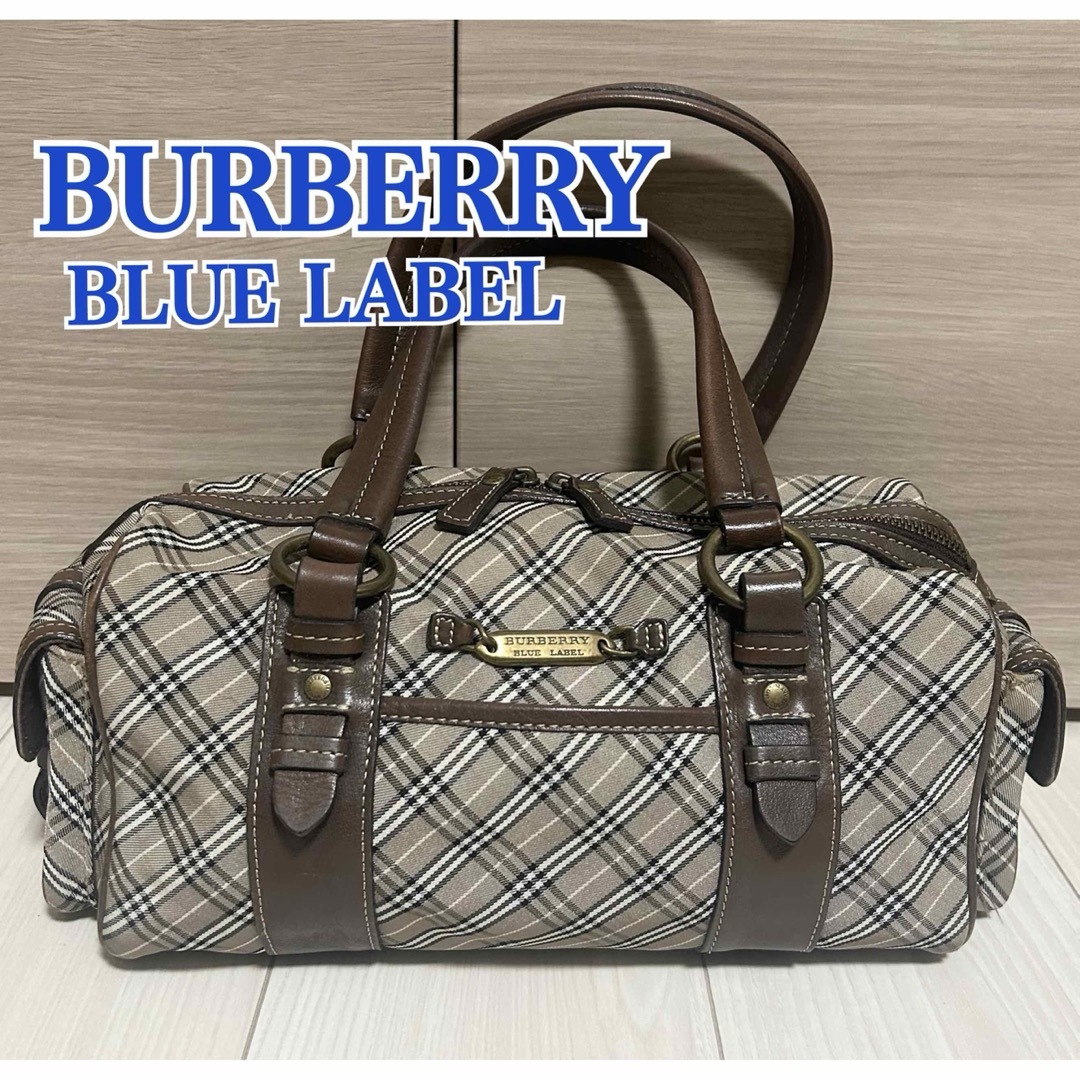 BURBERRY BLUE LABEL - BURBERRY BLUE LABEL ミニボストンバッグ BURBERRY BLUE LABEL - BURBERRY BLUE LABEL ミニボストンバッグ
