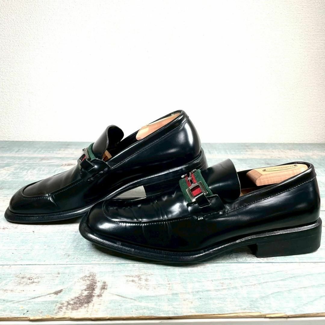 GUCCI - 超美品 GUCCI 名作 ホース ビットローファー シェリー GUCCI - 超美品 GUCCI 名作 ホース ビットローファー シェリー