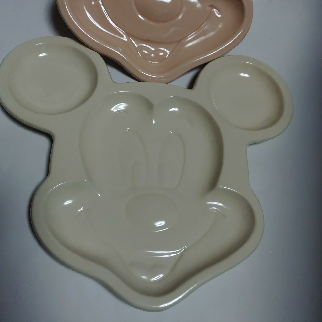 Disney(ディズニー)のミッキー　フェイスプレート（２枚） インテリア/住まい/日用品のキッチン/食器(食器)の商品写真