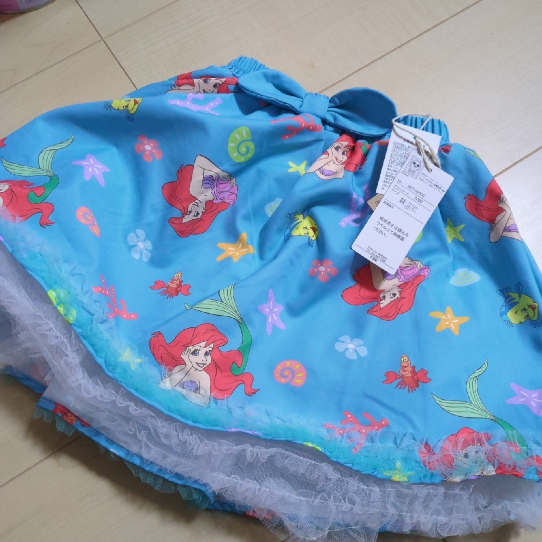 Disney(ディズニー)のアリエル スカート リトシー しまむら キッズ/ベビー/マタニティのキッズ服女の子用(90cm~)(スカート)の商品写真