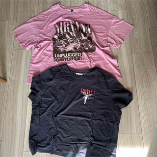 エイチアンドエム(H&M)のNIRVANA Tシャツ 2枚セット(Tシャツ(半袖/袖なし))