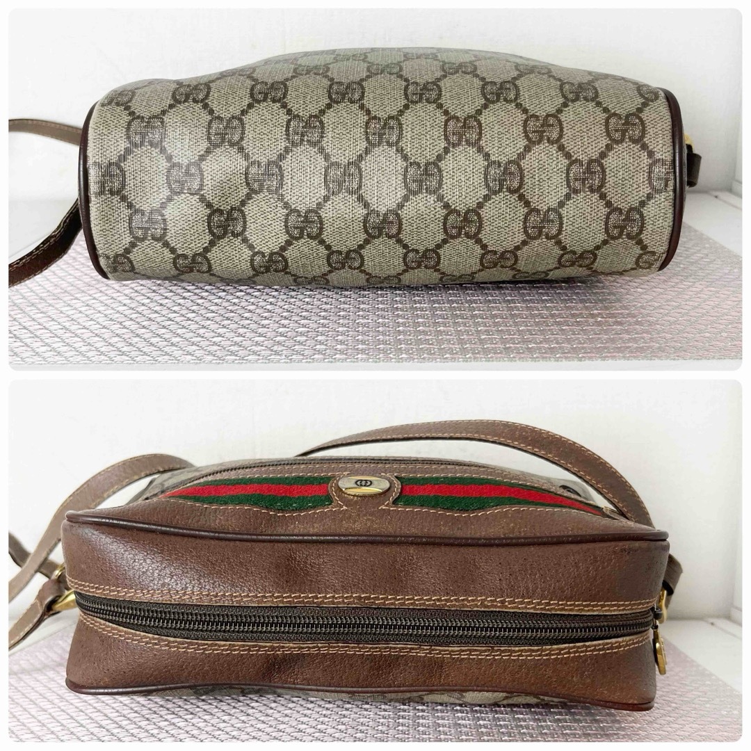 GUCCI - 20 グッチ GG 総柄 レザー ショルダーバッグ シェリー GUCCI - 20 グッチ GG 総柄 レザー ショルダーバッグ シェリー