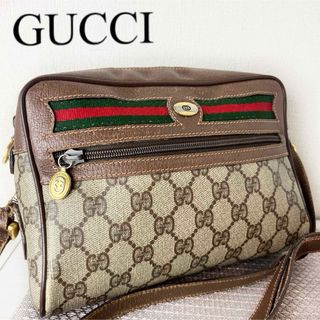 GUCCI - 20 グッチ GG 総柄 レザー ショルダーバッグ シェリー GUCCI - 20 グッチ GG 総柄 レザー ショルダーバッグ シェリー