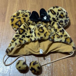 ディズニー(Disney)のミニー ファンキャップ ディズニー ヒョウ柄 ミニーマウス ディズニーリゾート(キャラクターグッズ)