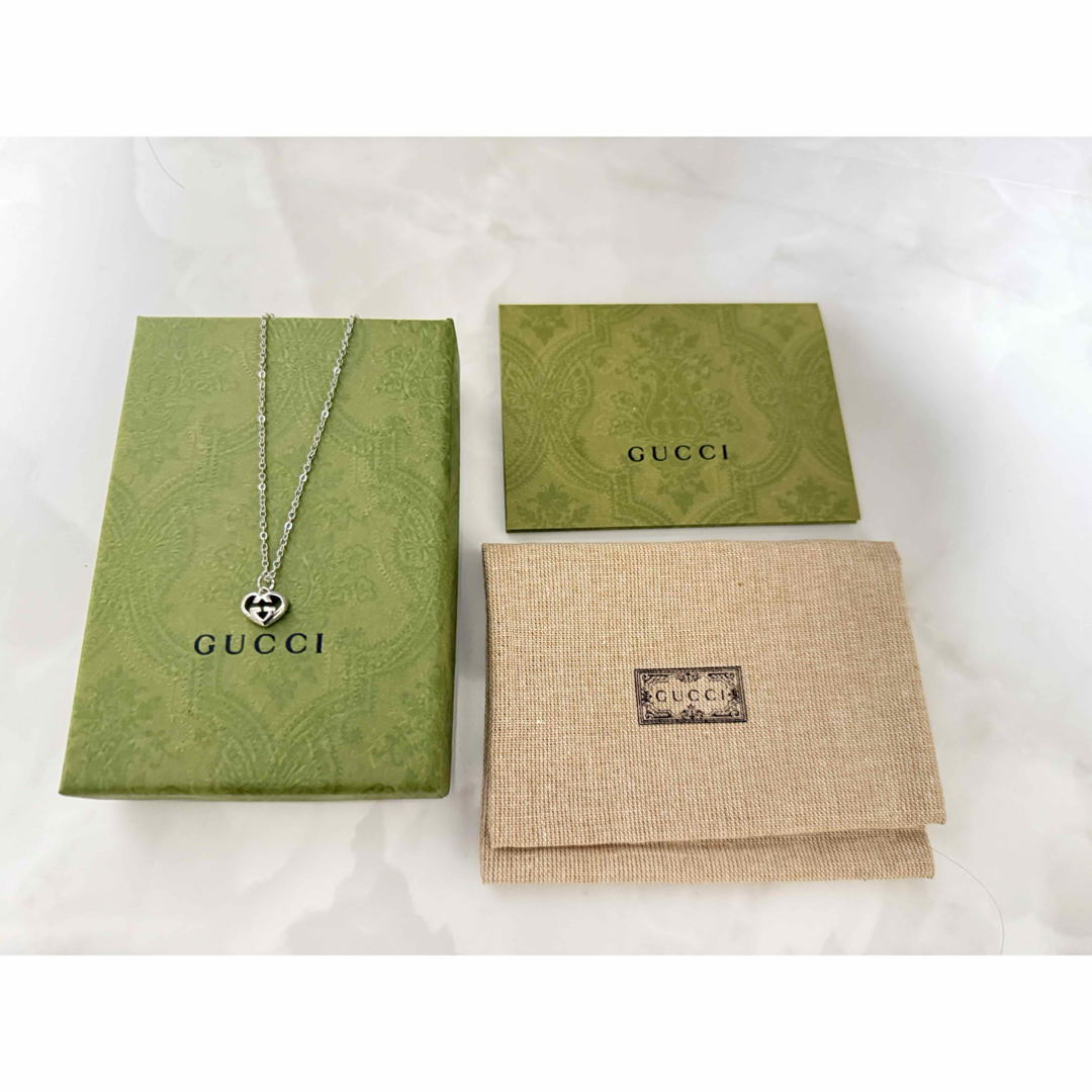 GUCCI - 極美品‼️ GUCCI グッチネックレス ハート シルバー925 GUCCI - 極美品‼️ GUCCI グッチネックレス ハート シルバー925