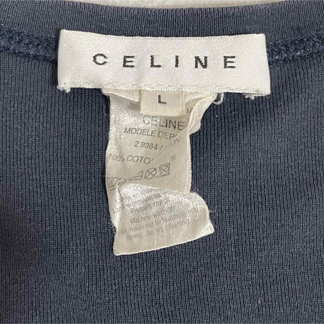 CELINE - CELINE セリーヌ トリオンフ ロゴ ワッペン Tシャツ CELINE - CELINE セリーヌ トリオンフ ロゴ ワッペン Tシャツ