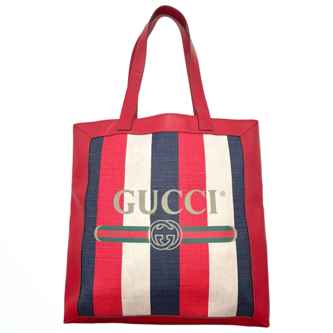GUCCI - GUCCI グッチ トート トートバッグ トリコロール GUCCI - GUCCI グッチ トート トートバッグ トリコロール