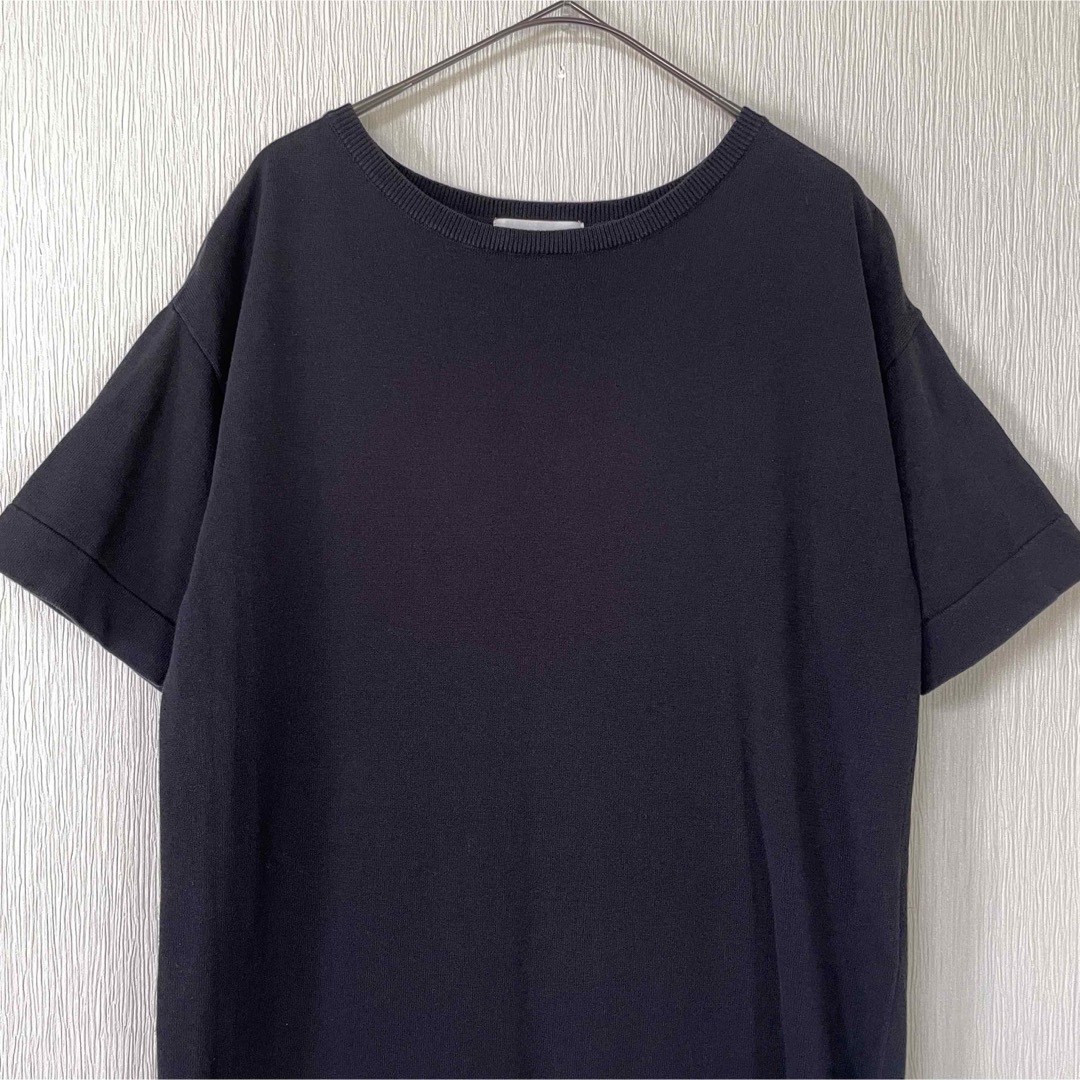 OPAQUE.CLIP(オペークドットクリップ)のM-LLオペークドットクリップ　サイドスリットワンピース　ドロップショルダー レディースのワンピース(ロングワンピース/マキシワンピース)の商品写真
