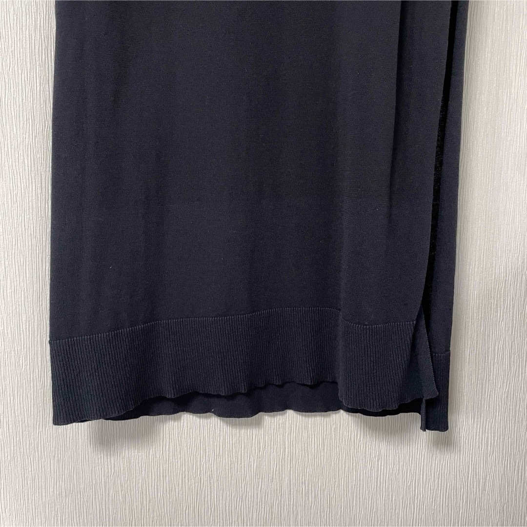 OPAQUE.CLIP(オペークドットクリップ)のM-LLオペークドットクリップ　サイドスリットワンピース　ドロップショルダー レディースのワンピース(ロングワンピース/マキシワンピース)の商品写真