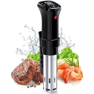 タッチパネル 低温調理機 防水 低音 調理器 タイマー 温度設定 1100W(調理機器)
