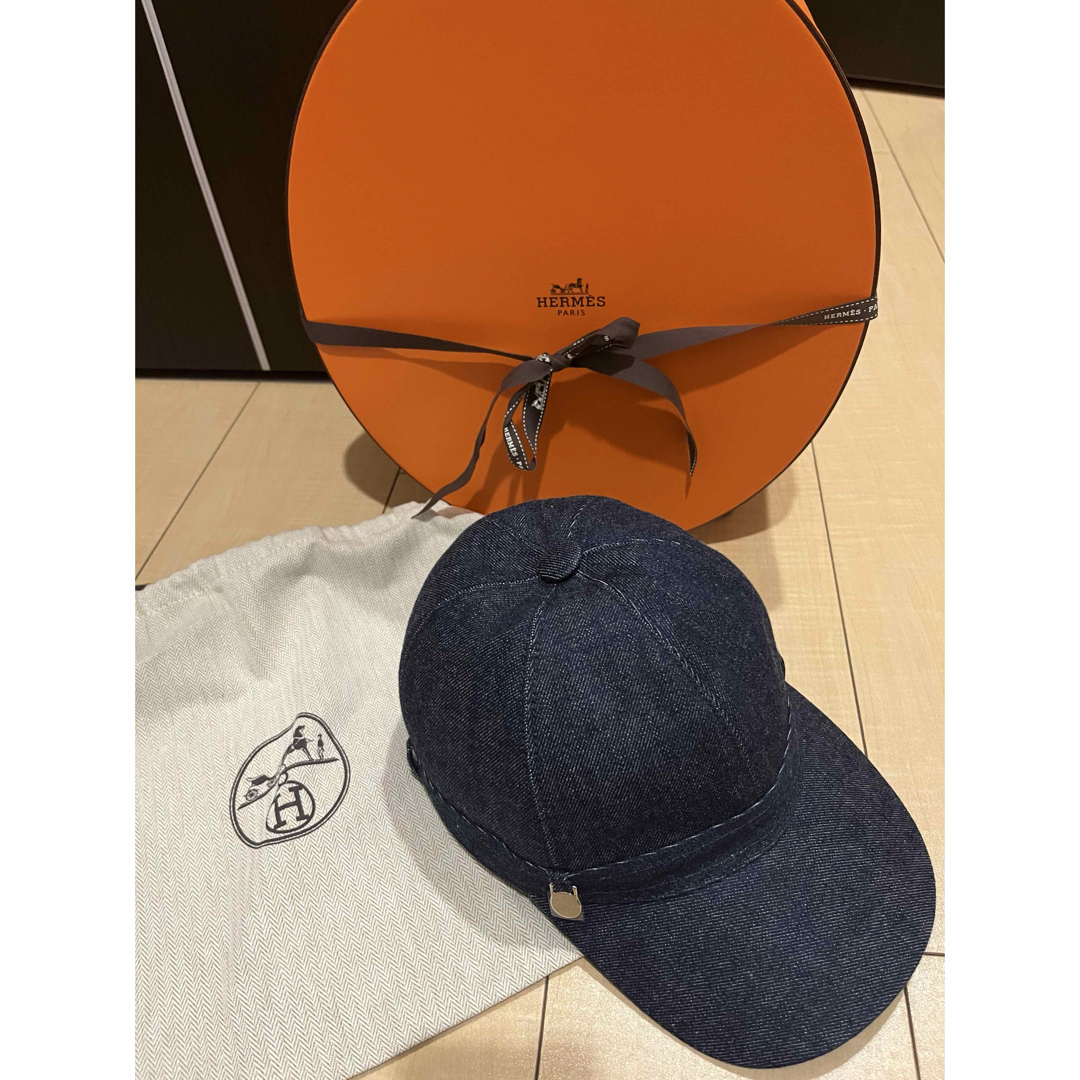 HERMES - 正規 完売品 キャスケット 《ジョアン》 デニム サイズ HERMES - 正規 完売品 キャスケット 《ジョアン》 デニム サイズ