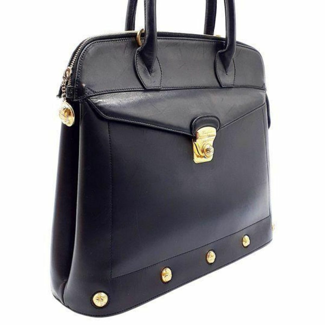 Salvatore Ferragamo(サルヴァトーレフェラガモ)のサルヴァトーレフェラガモ ハンドバッグ トートバッグ 鞄 ヴィンテージ レザー レディースのバッグ(ハンドバッグ)の商品写真