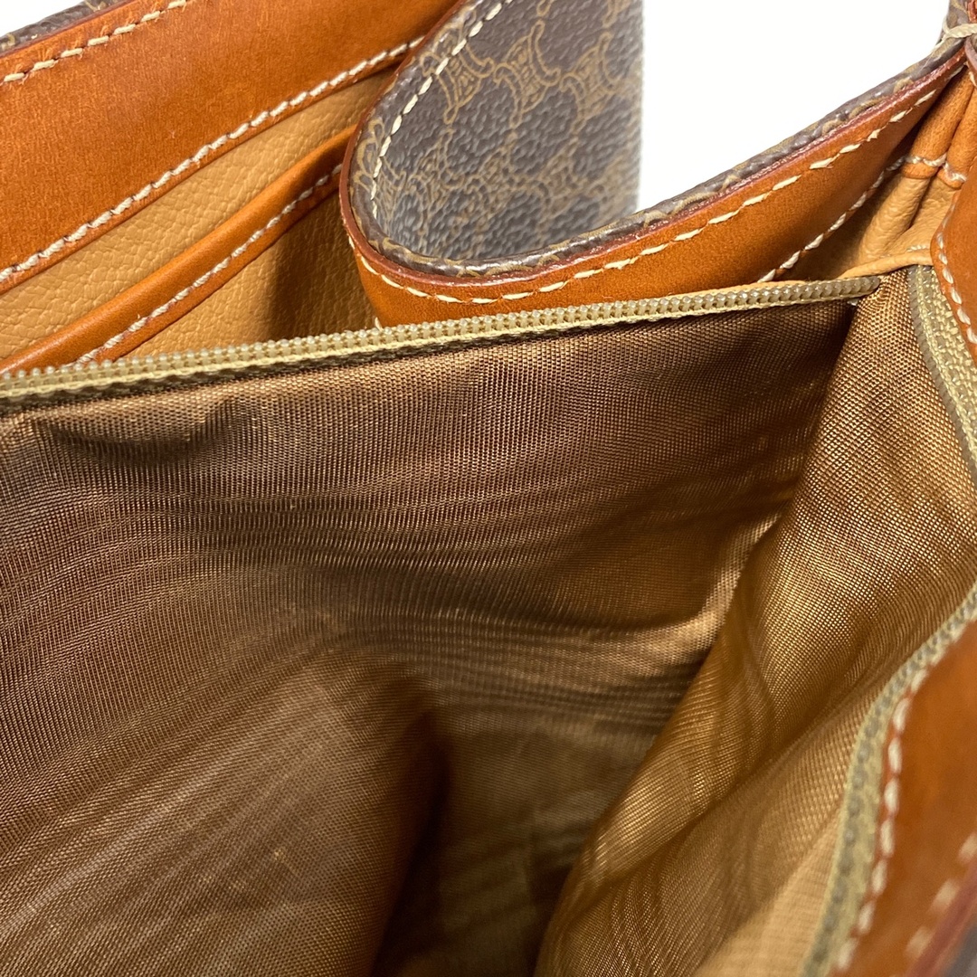 CELINE - セリーヌ マカダム柄 ハンドバッグ レディース 【中古 CELINE - セリーヌ マカダム柄 ハンドバッグ レディース 【中古