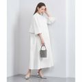 【OFF WHITE】【FREE】パイピング バックラッフルフリル ワンピース