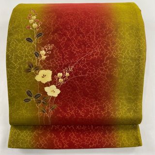 袋帯 美品 秀品 お太鼓柄 正絹 【中古】(帯)