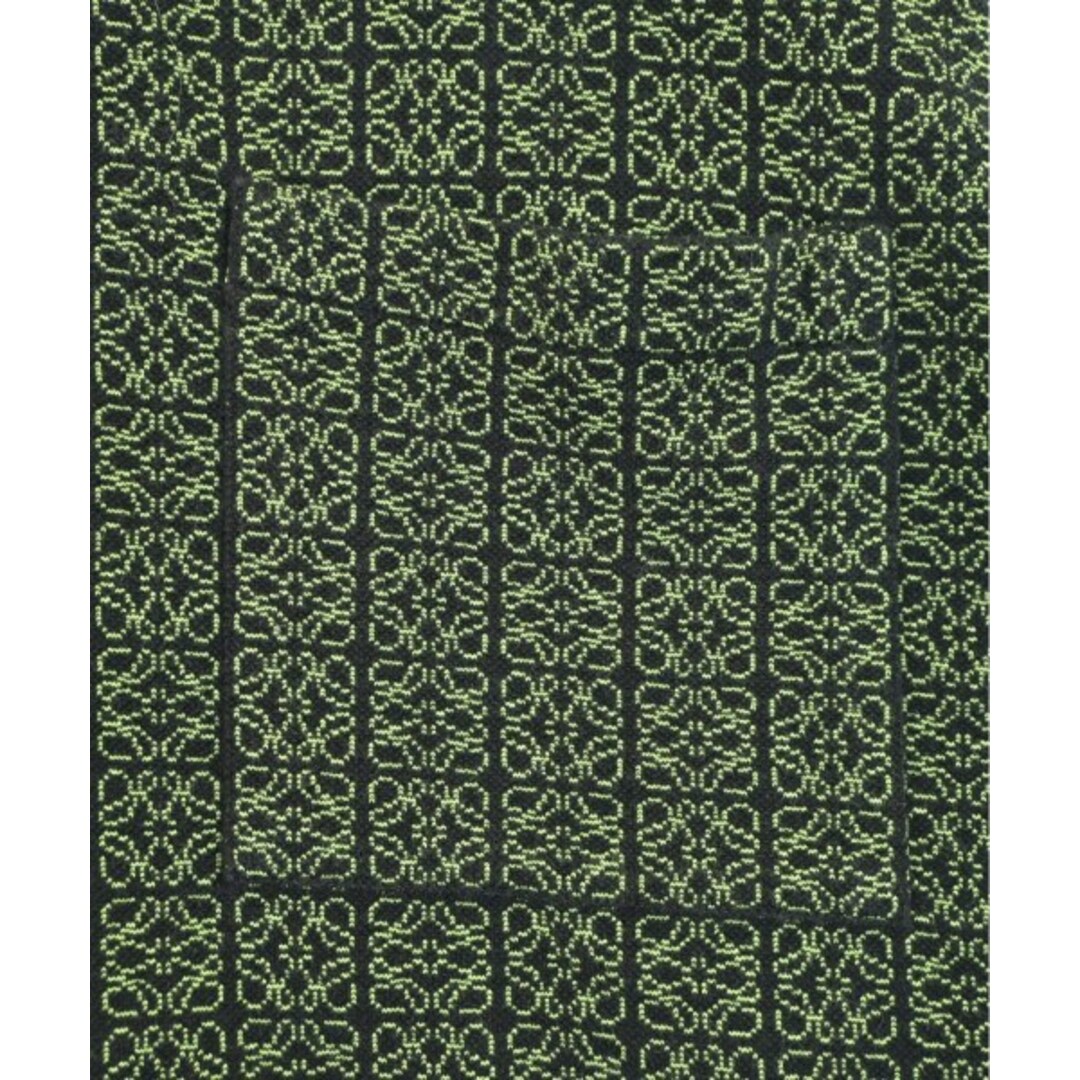 LOEWE - LOEWE ロエベ ポロシャツ S 黒x緑(総柄) 【古着】【中古