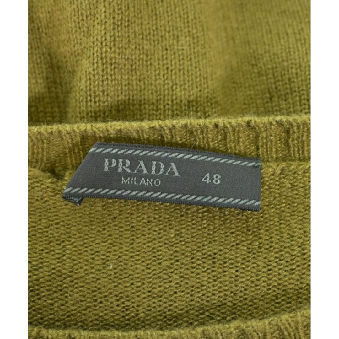 PRADA - PRADA プラダ ニット・セーター 48(L位) カーキ 【古着 PRADA - PRADA プラダ ニット・セーター 48(L位) カーキ 【古着