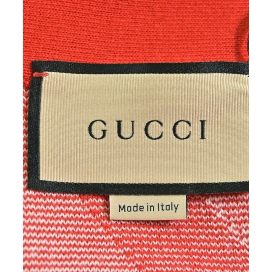 GUCCI - GUCCI グッチ ひざ丈スカート S 赤x白(総柄) 【古着 GUCCI - GUCCI グッチ ひざ丈スカート S 赤x白(総柄) 【古着