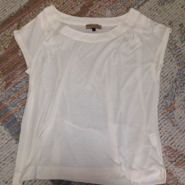 PROPORTION BODY DRESSING(プロポーションボディドレッシング)の白トップス レディースのトップス(Tシャツ(半袖/袖なし))の商品写真