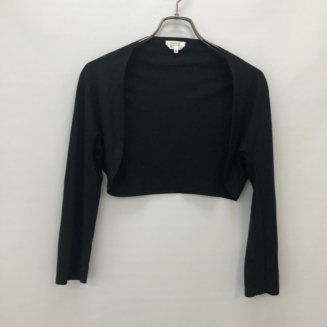 Max Mara - 【MaxMara】マックスマーラ ボレロ ショート丈カーディガン カーディガン 38 黒 ブラック