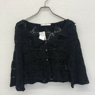 エフデ(ef-de)の【ef-de】エフデ　新品　未使用　レディース　カーディガン　ブラック　レース　サイズ13(カーディガン)
