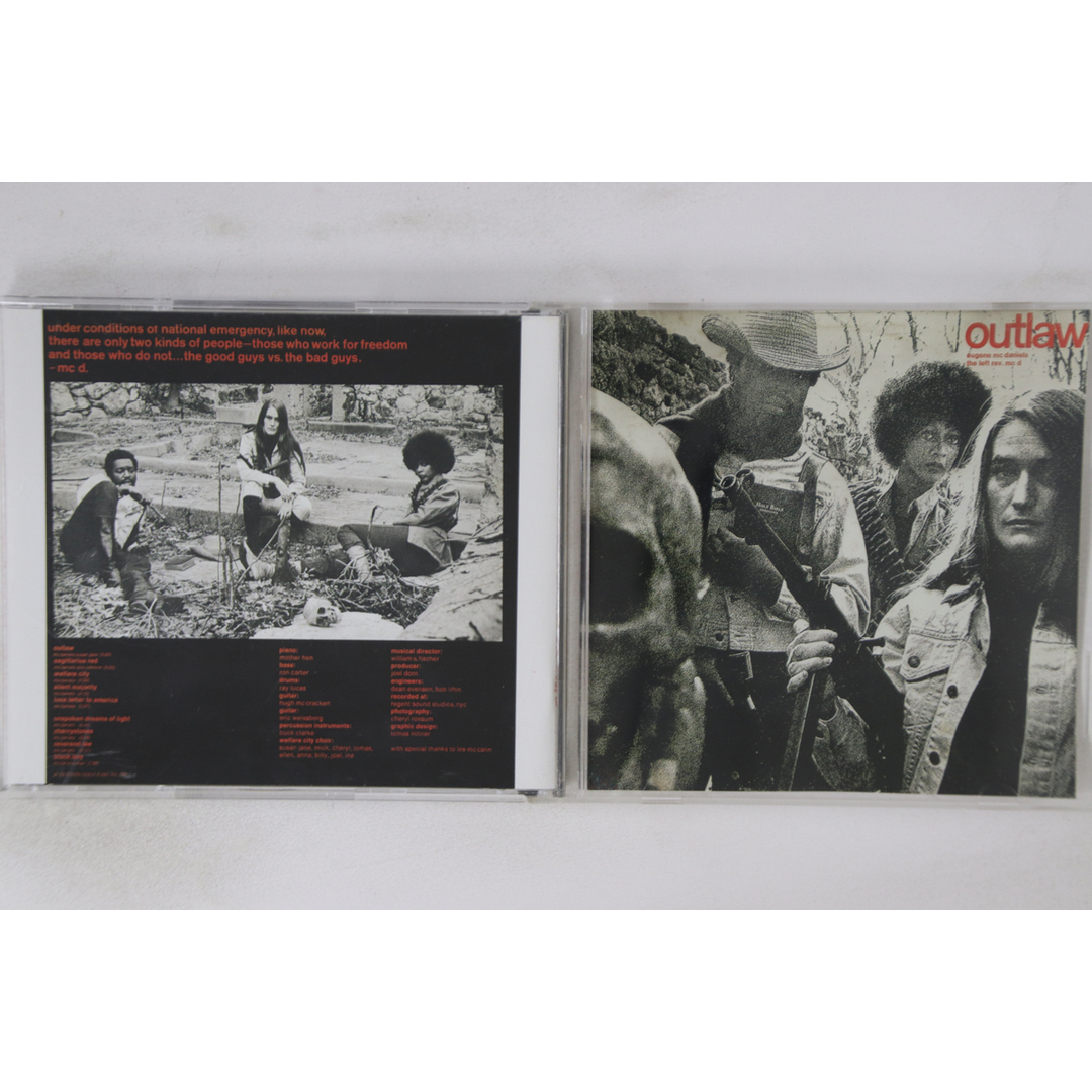 国不明CD Eugene Mcdaniels Outlaw S001 NOT ON LABEL /00110 エンタメ/ホビーのCD(R&B/ソウル)の商品写真