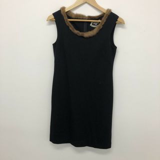 【MARLENEDAM LTALY】マーレンダムイタリー　黒　ワンピース　レディース(その他)