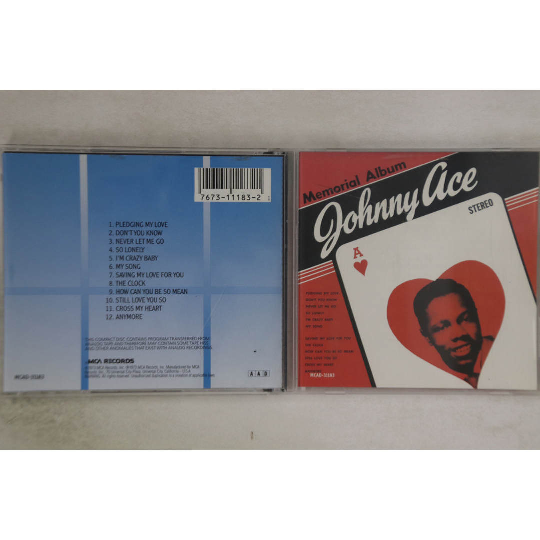 米CD Johnny Ace Memorial Album MCAD31183 MCA /00110 エンタメ/ホビーのCD(ブルース)の商品写真