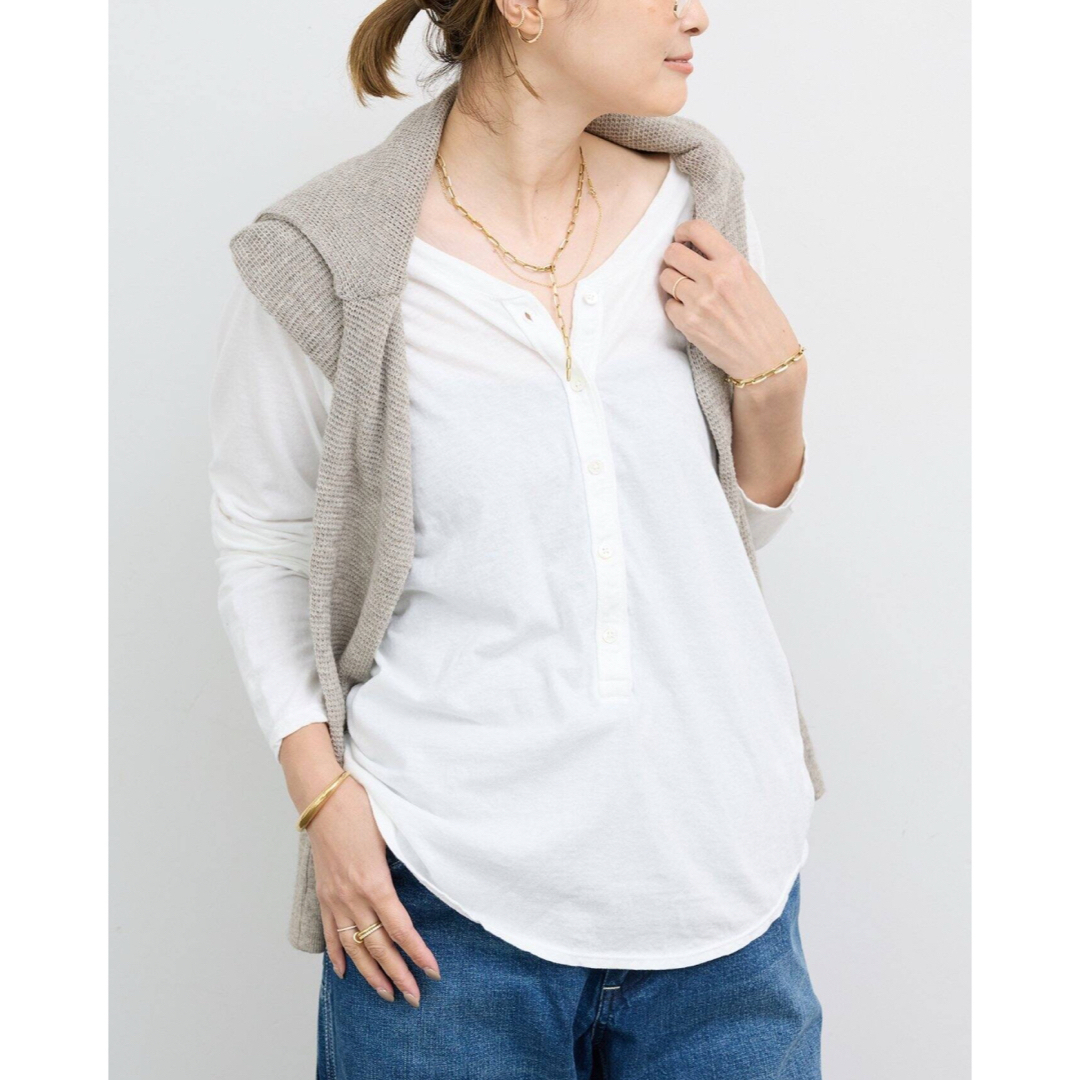 Deuxieme Classe Henley Tシャツ ホワイト