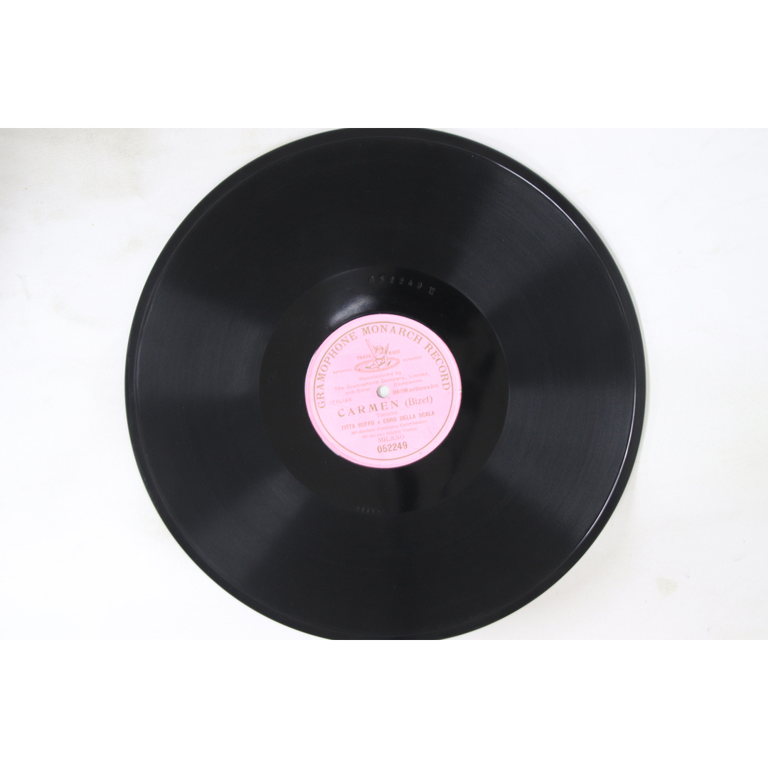 伊78RPM/SP Titta Ruffo, Coro Della Scala Carmen 052249 GRAMOPHONE MONARCH 12" /00610 エンタメ/ホビーのエンタメ その他(その他)の商品写真