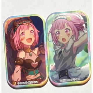 プロセカ スクエア缶バッジ　鳳えむ2個セット(キャラクターグッズ)