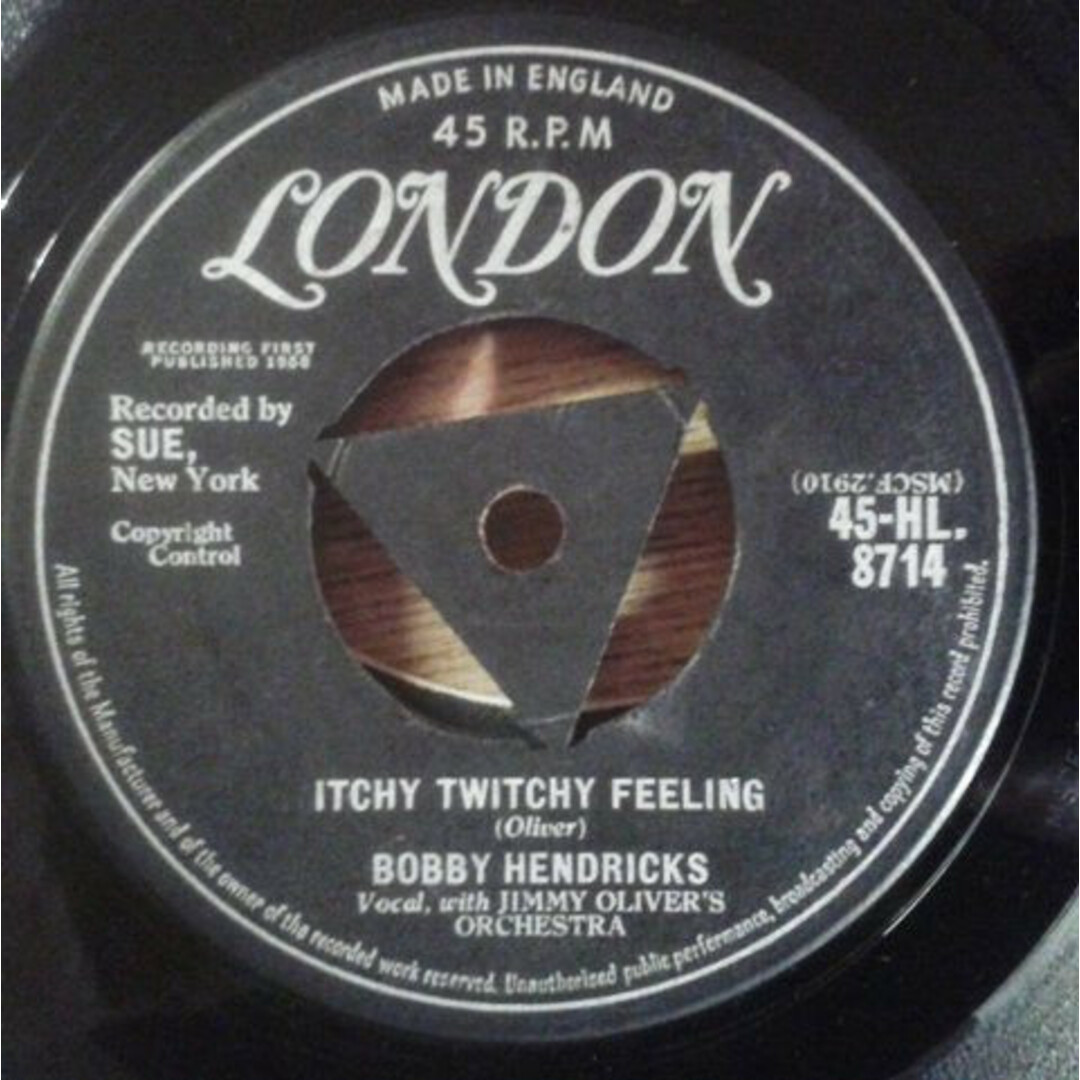 英7" Bobby Hendricks Itchy Twitchy Feeling / A Thousand Dreams 45HL8714 London Records /00080 エンタメ/ホビーのエンタメ その他(その他)の商品写真