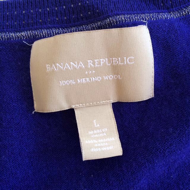 Banana Republic(バナナリパブリック)のバナリパ blue knit★送料込 レディースのトップス(ニット/セーター)の商品写真