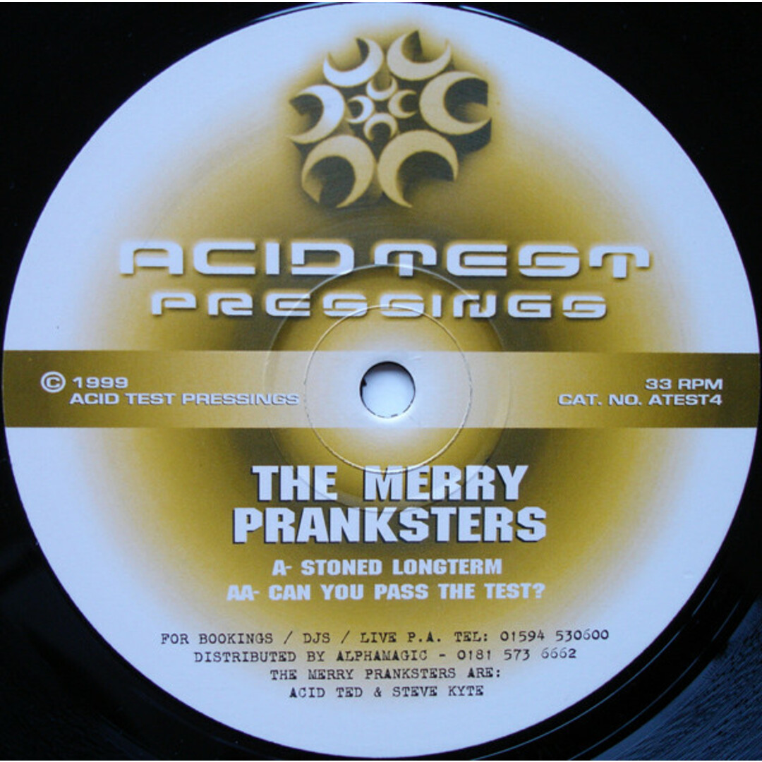 英12" Merry Pranksters Stoned Longterm / Can You Pass The Test? ATEST04 Acid Test Pressings /00250 エンタメ/ホビーのエンタメ その他(その他)の商品写真