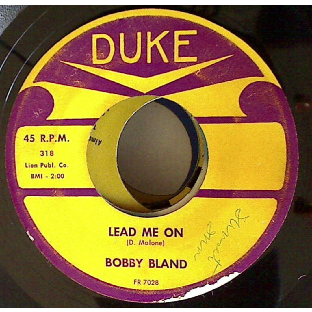 米7" Bobby Bland Lead Me On / Hold Me Tenderly FR7028 Duke /00080 エンタメ/ホビーのエンタメ その他(その他)の商品写真