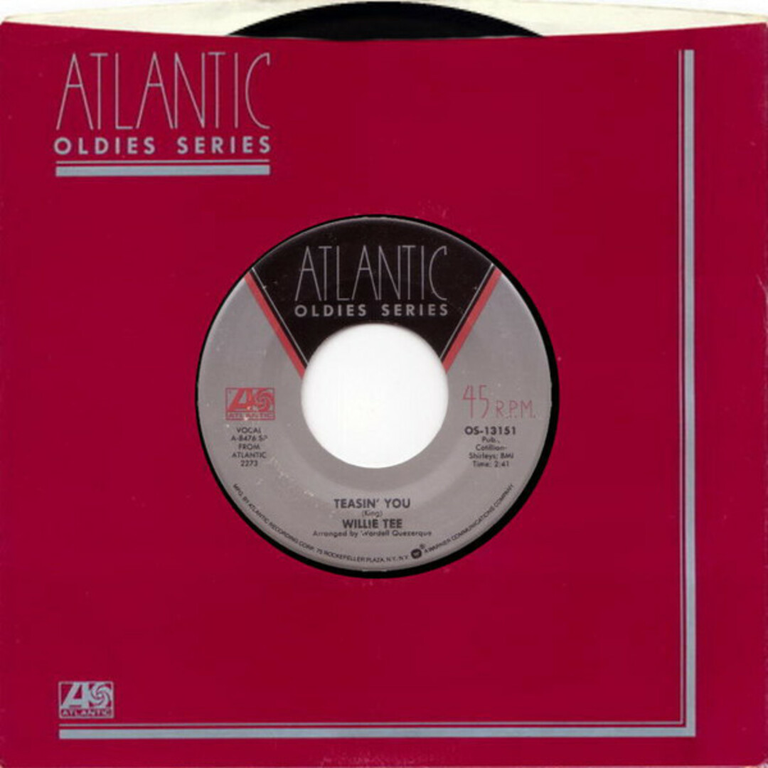 米7" Willie Tee Teasin You / Walking Up A One Way Street OS13151 Atlantic /00080 エンタメ/ホビーのエンタメ その他(その他)の商品写真