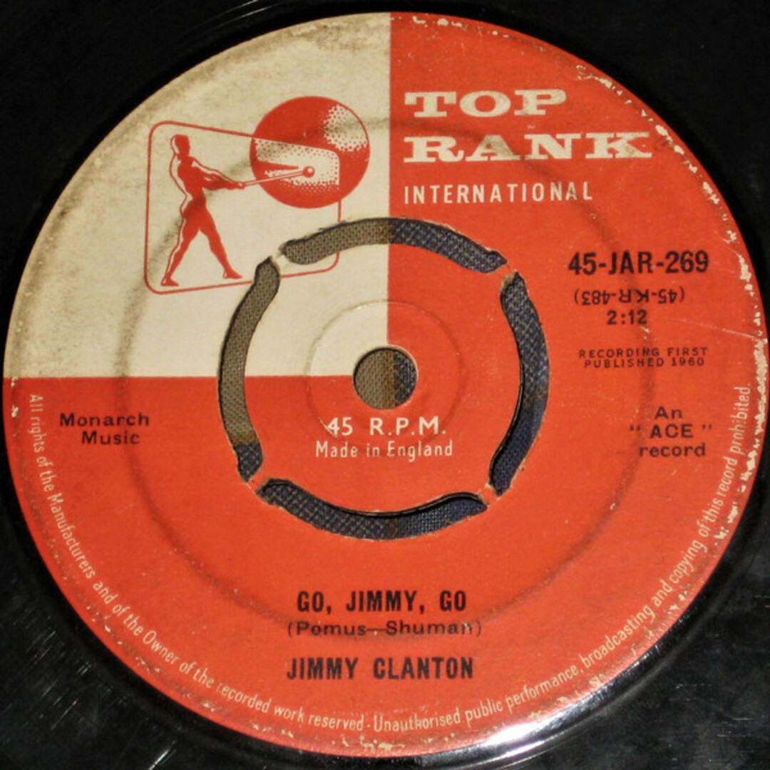 英7" Jimmy Clanton Go, Jimmy, Go / I Trusted You 45JAR269 Top Rank International /00080 エンタメ/ホビーのエンタメ その他(その他)の商品写真