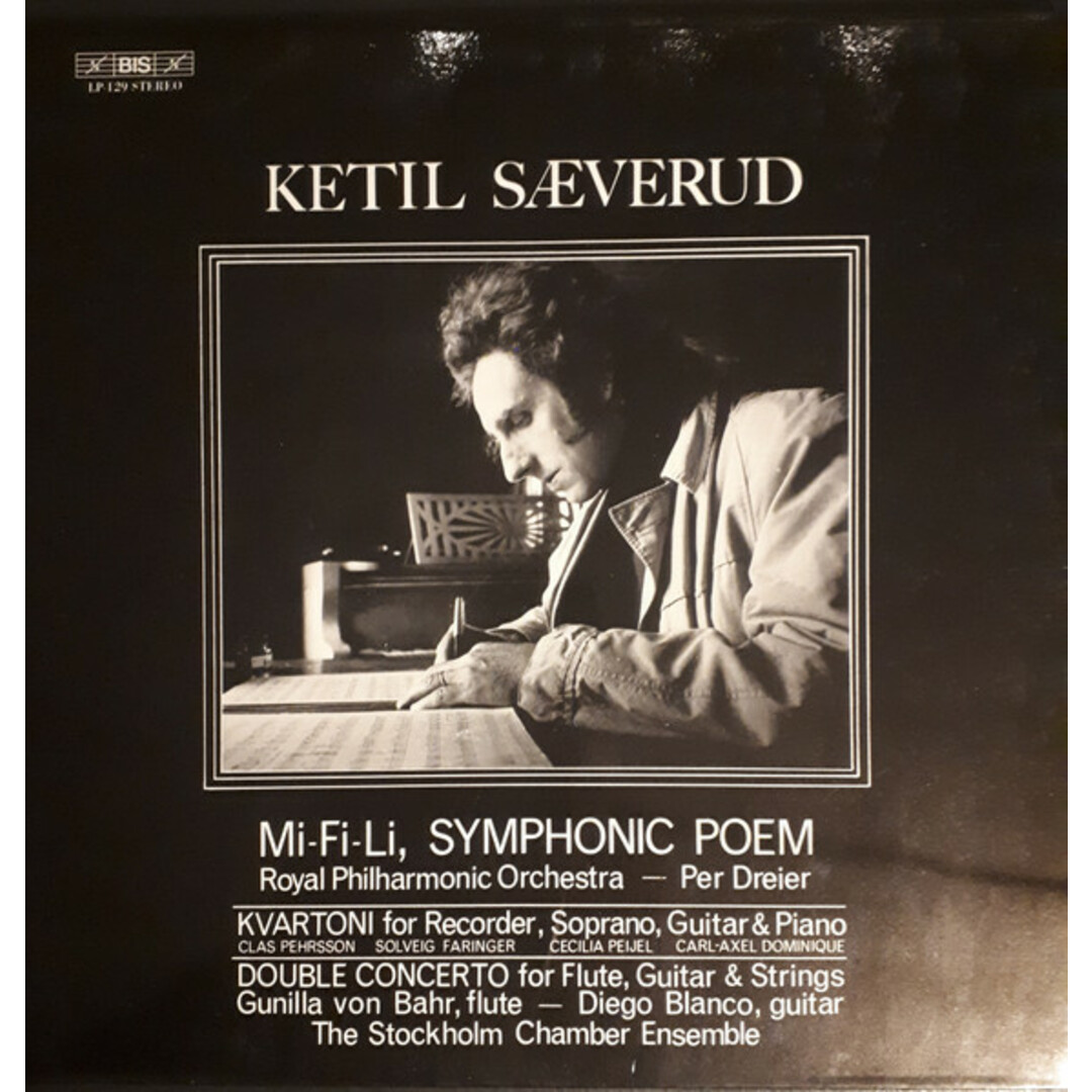 スウェーデンLP Ketil Saeverud Mi-Fi-Li, Symphonic Poem / Kvartoni For Recorder, Soprano, Guitar & Piano / Double Concerto /00400 エンタメ/ホビーのエンタメ その他(その他)の商品写真
