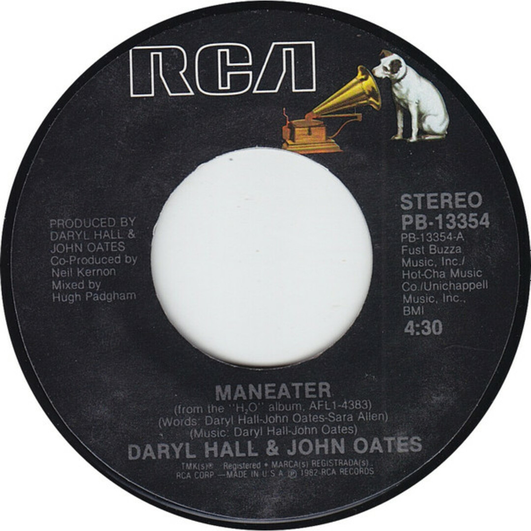 米7" Daryl Hall & John Oates Maneater PB13354 RCA /00080 エンタメ/ホビーのエンタメ その他(その他)の商品写真