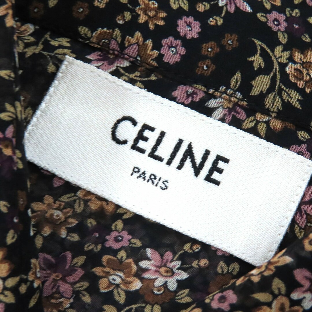 CELINE - 極美品△CELINE セリーヌ シルク100％ フラワー