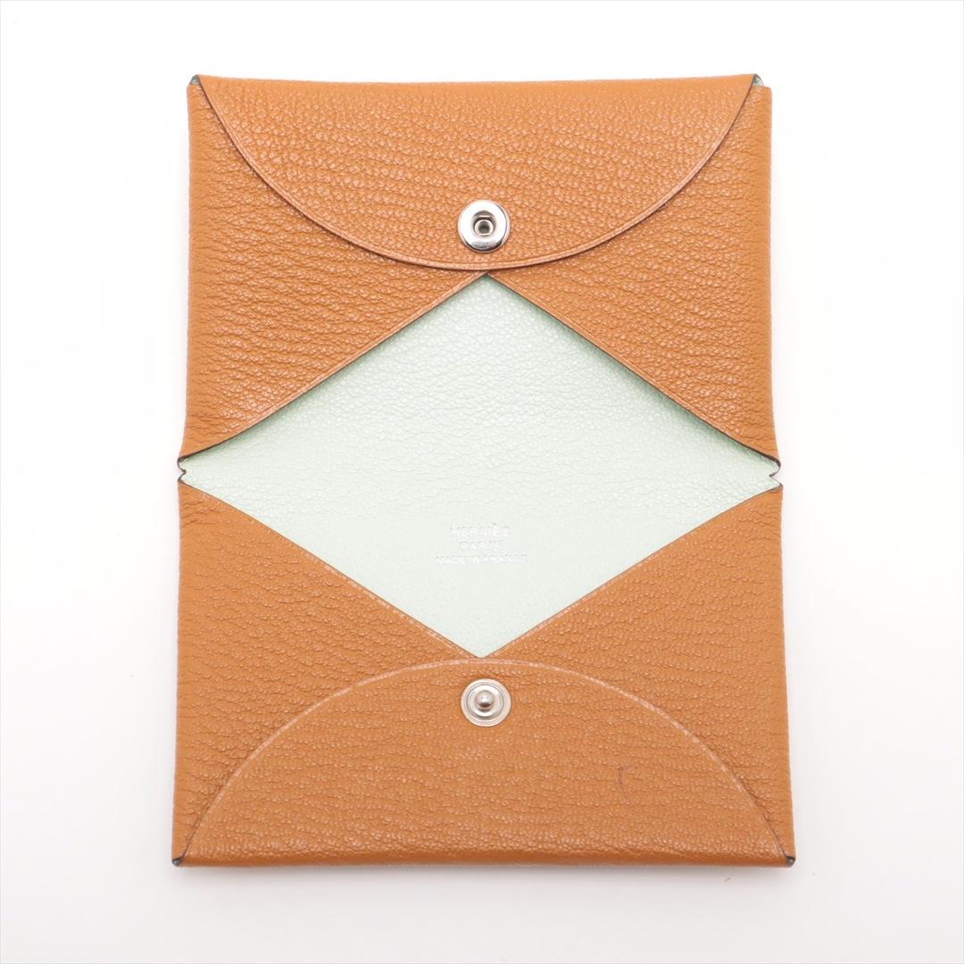 HERMES - 極美品 エルメス カルヴィ レザー カードケース 名刺 HERMES - 極美品 エルメス カルヴィ レザー カードケース 名刺